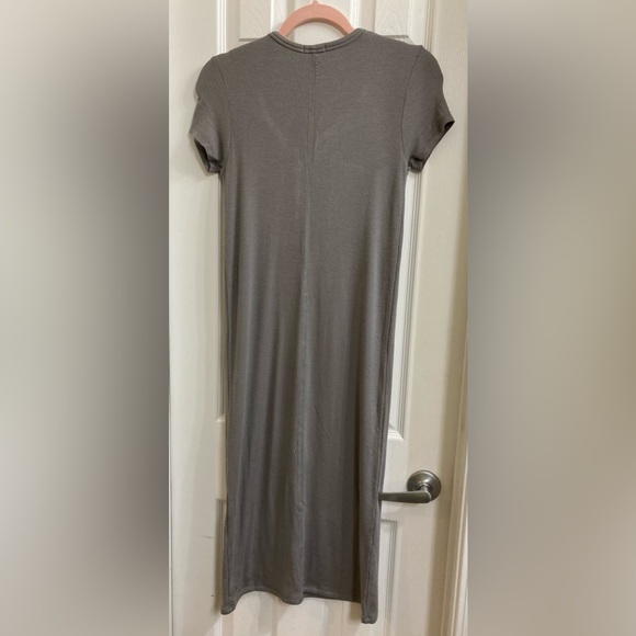 NWT ATM Anthony Thomas Melillo Stretch Modal Ribbed Midi Dress Size Medium - Picture 6 of 9